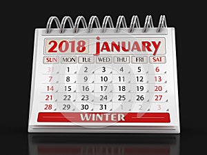 Calendar - January 2018