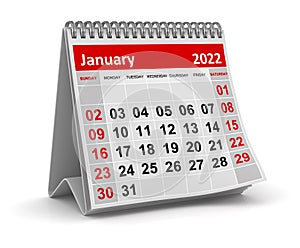 Calendar - January 2022
