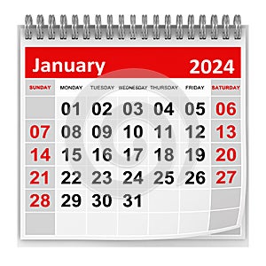 Calendar - January 2024