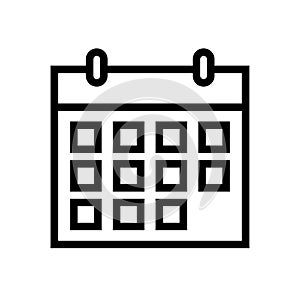 Calendar line icon