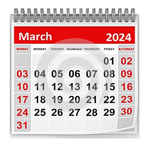 Calendar - March 2024