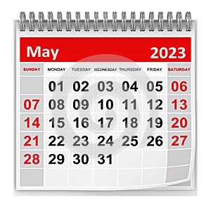 Calendar - May 2023