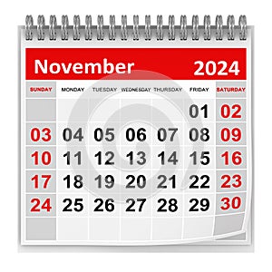 Calendar - November 2024