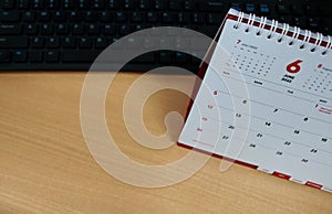 The calendar is the number of a day, from Monday to Saturday