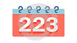 Calendar with Numbers Icon for Date Event Planning, vector design Generative AI
