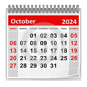 Calendar - October 2024