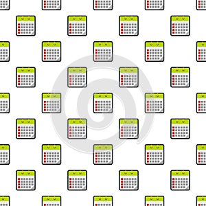 Calendar office pattern seamless