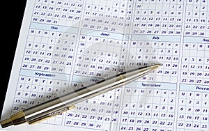 Calendar with Pen