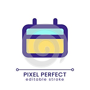 Calendar pixel perfect RGB color ui icon