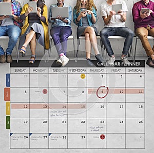 Calendar Planner Organization Management Remind Concept