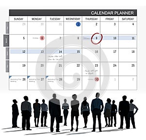 Calendar Planner Organization Management Remind Concept photo