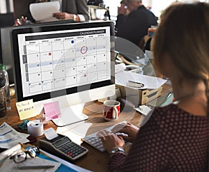 Calendar Planner Organization Management Remind Concept