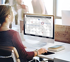 Calendar Planner Organization Management Remind Concept photo