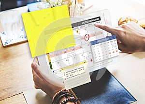 Calendar Planner Planning Organixer Note Concept