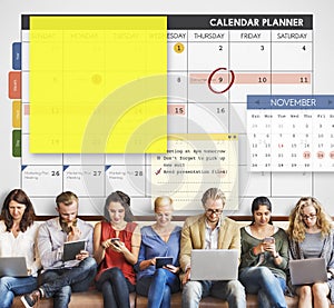 Calendar Planner Planning Organizer Note Concept