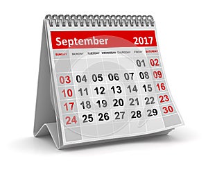 Calendar - September 2017