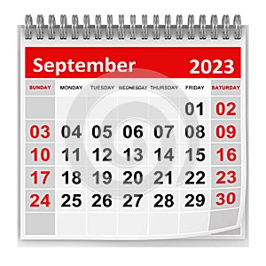 Calendar - September 2023