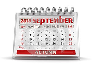 Calendar - September 2018