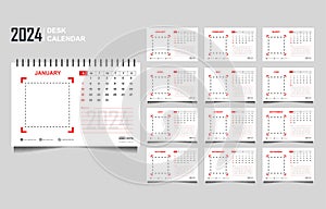 calendar set template for 2024 year