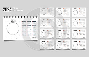 calendar set template for 2024 year