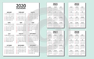 Calendar Template. 12 months on one page.