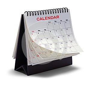 Calendar Tent Flipped Pages