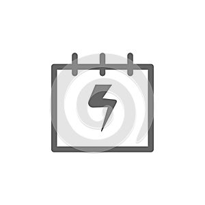 Calendar time deadline icon. Element of simple icon