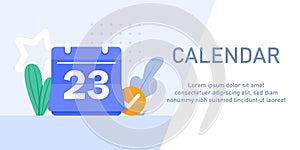 Calendar, Time management concept