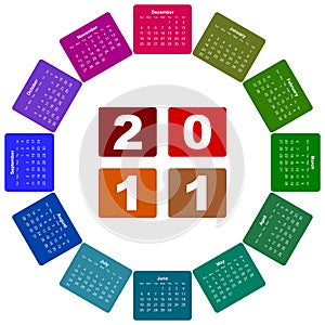 Calendar for year 2011