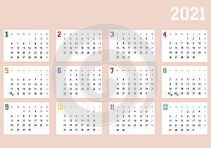 Calendar year 2021