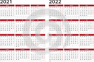 Calendar year 2021 2022