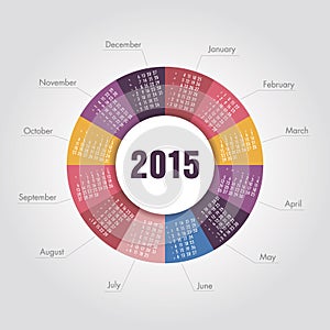 Kalender 2015 um Gesicht 