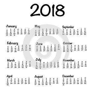 Calendarium 2018