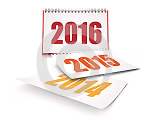 Calendars 2016 and 2015 and 2014