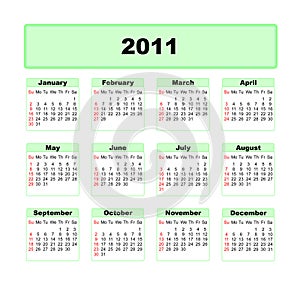 Calender 2011