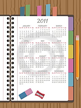 Calender for 2011