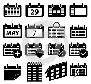 Calender icons set