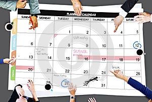 Calender Planner Organization Management Remind Concept