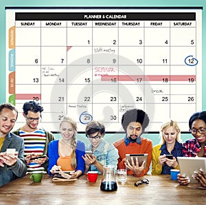 Calender Planner Organization Management Remind Concept