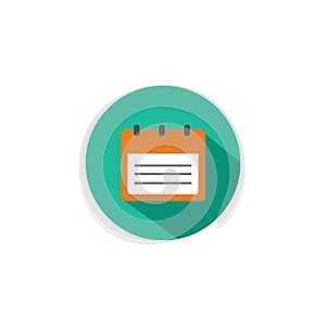 calender vector logo design, icon illustration, week