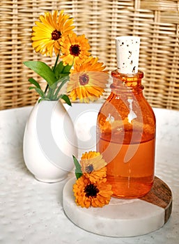 Calendula hydrosol for cleans, softens, stills and heals skin. Eco friendly body care.