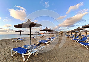 Caleta de Fuste beach, Fuerteventura island, Canary Islands, Spain