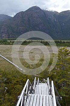 Caleta Tortel, a tiny coastal hamlet located in the midst of Aysen Southern Chileâ€™s fjords