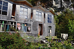 Caleta Tortel, a tiny coastal hamlet located in the midst of Aysen Southern Chileâ€™s fjords