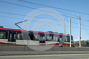 A CTrain is a light rail rapid transit system in Calgary, Alberta, Canada