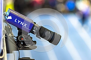 An EtherLynx Vision PRO Photo-Finish Camera capable of capturing 20,000 frames per second