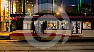 Calgary  C-train by night