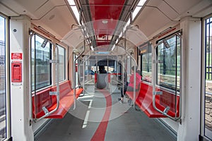 C-Train in downtown Calgary, Alberta