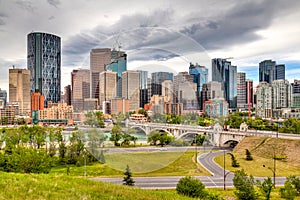 Calgary Downtown in HDR photo