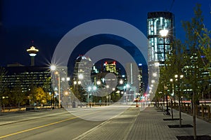 Calgary Downtown at night, Canada